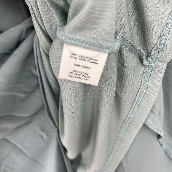 Show Me Your MuMu Heather Halter Dress Silver Sage Crisp XL NWT - Picture 5 of 9